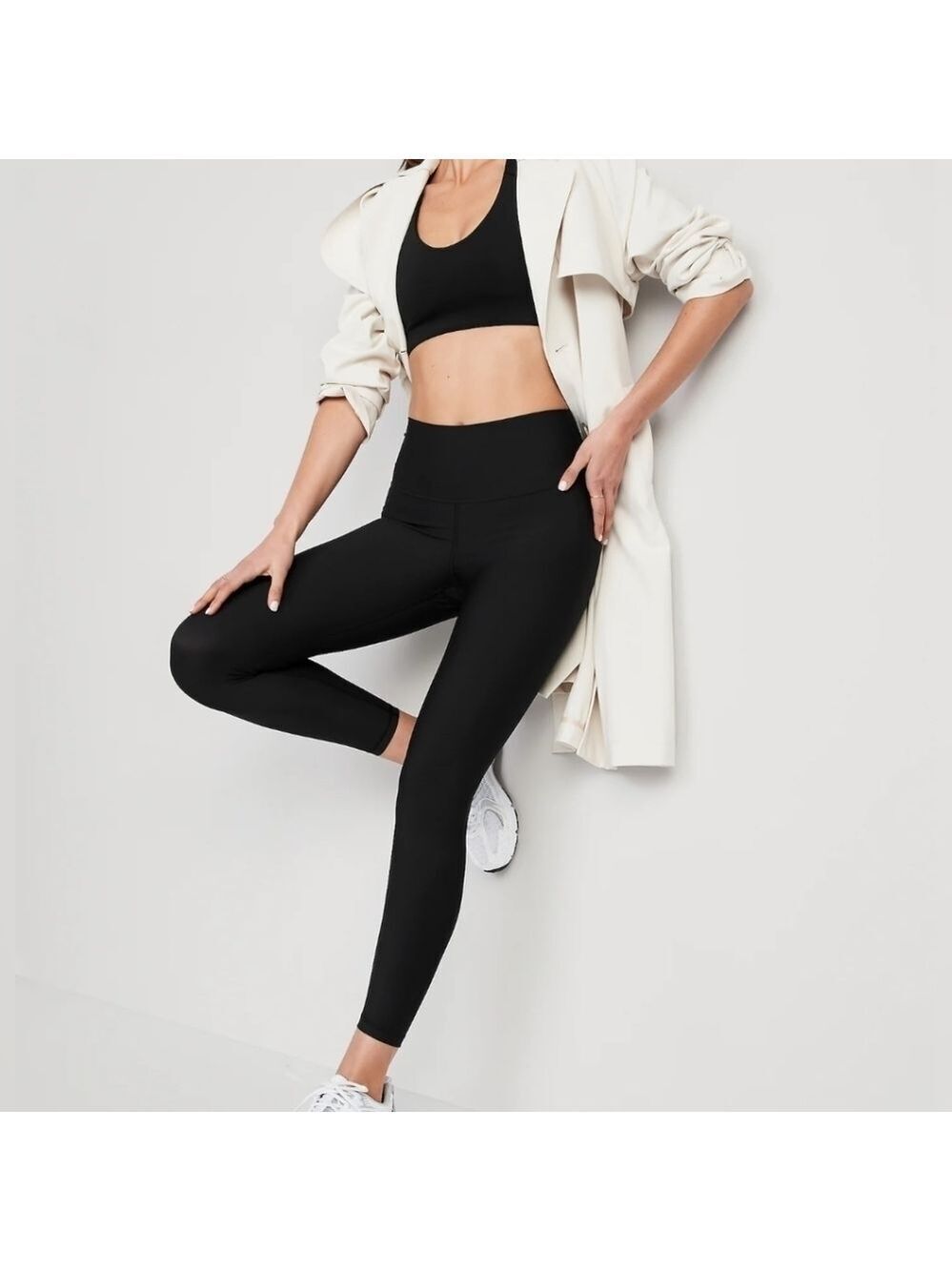 L • Old Navy • High-Waisted PowerSoft 7/8 Leggings 812